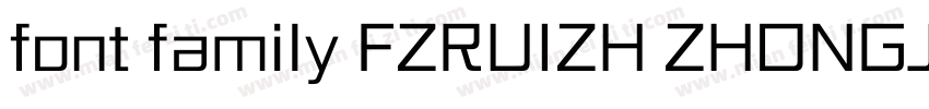 font family FZRUIZH ZHONGJW  GB1 0字体转换